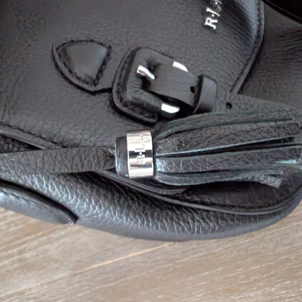 Ralph Lauren Black Leather Crossbody Bag - Picture 4 of 9